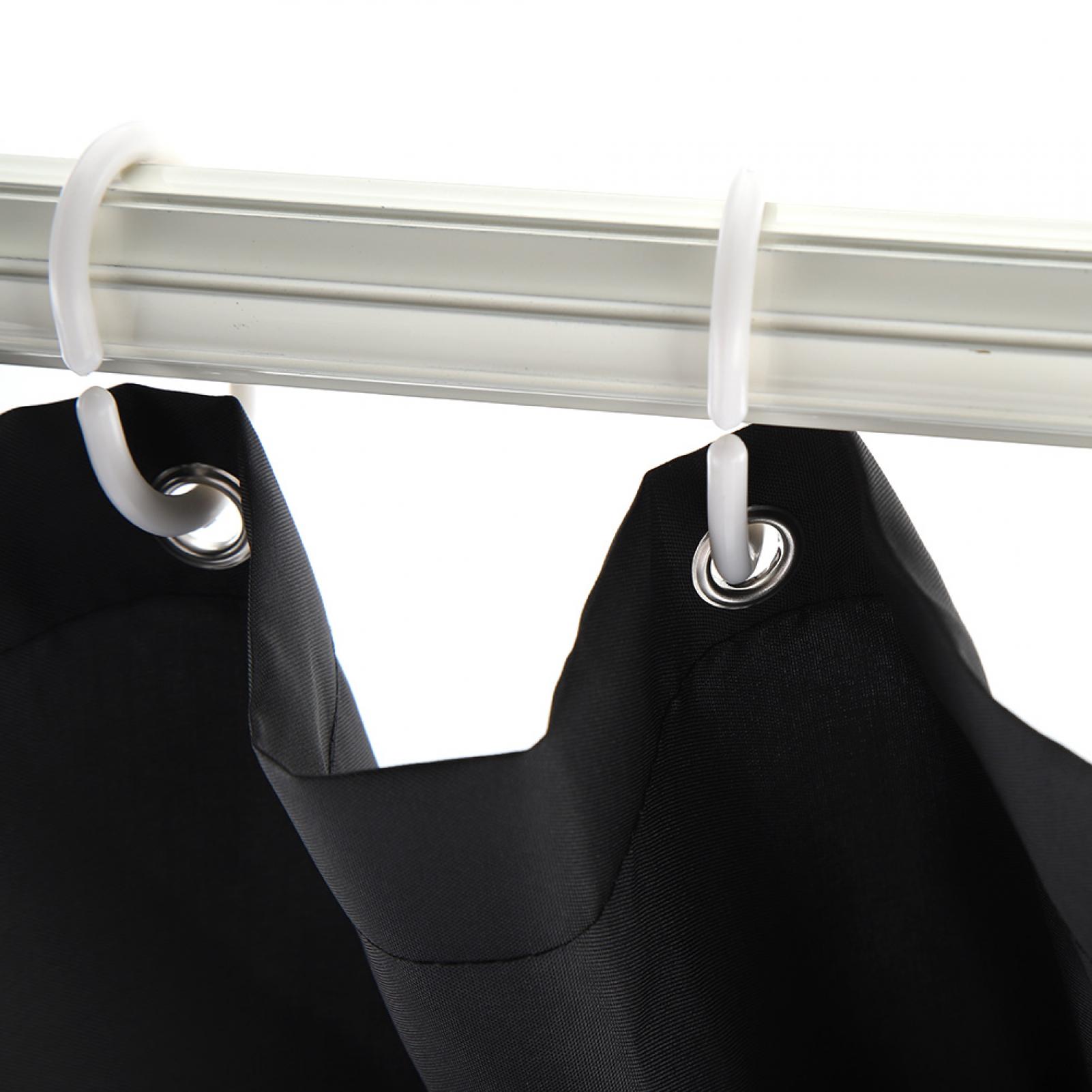 Bathroom Shower Curtain Liner, Shower Curtain For Bathroom With 12 Hooks, Polyester Fabric Machine Washable Waterproof Shower Curtains