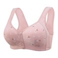 thumbnail image 1 of Women's Sexy Lace Front - Button Underwire Bra - Adjustable Shoulder Strap, Shaping Cup, Comfortable, Plus - Size Options, Hand Wash, 1 of 5