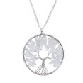thumbnail image 1 of UPGRATOR 1Pack Pendant Necklace Designed As Tree Of Life Using Copper And Natural Stone For Girls Jewelry, 1 of 6
