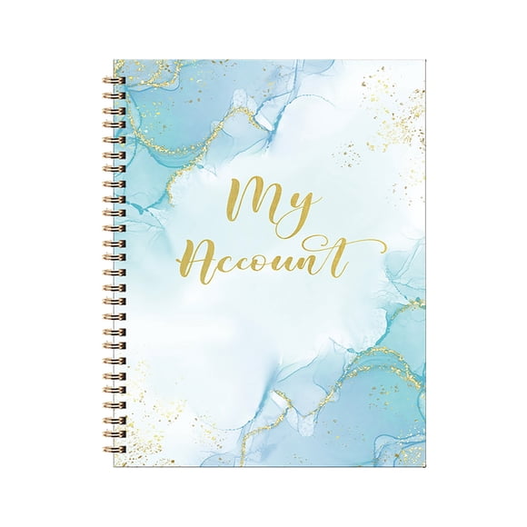 English Ledger Bank Cheque Book, Receipts And Disbursements, 21 * 15.5 cm, for Commuters, Monthly Financial Planning, Exquisite Colorful Patterns, 1 Count