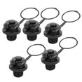thumbnail image 1 of Air Valve, Air Valve Replacement  Air Valve, Universal 5Pcs/Set Rubber Dinghy Canoe For Inflatable Boat Kayak Black, 1 of 8