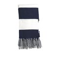 thumbnail image 2 of Sport-Tek ®  Spectator Scarf. Sta02 Osfa True Navy/ White, 2 of 3