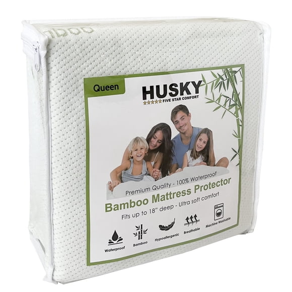 Premium Bamboo Waterproof Mattress Protector - Twin / Single