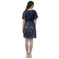 thumbnail image 4 of Moomaya Printed Moss Georgette Dresses Women A-Line Tunic With Drawstring Belt, 4 of 4
