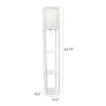 thumbnail image 3 of Lampe de sol Simple Conceptions  Etagère de rangement avec abat-jour en lin, 3 of 6