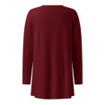 thumbnail image 4 of Cardigan à Manches Longues pour Femmes Tombant Cardigan Ouvert devant avec Poches Casual Duster Pull Cardigan Léger, 4 of 7