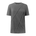 thumbnail image 5 of Timegard Hauts pour Femmes Mode Manches Courtes Col Rond T-Shirts Couleur Unie Décontractés Tendance Blouses, 5 of 5