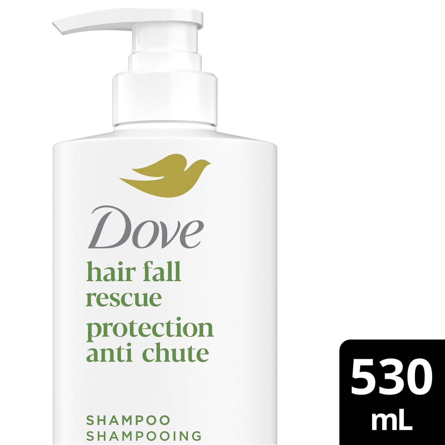 Dove Shampooing Protection Anti-Chute Soin des Protéines Bio + Sérum Lipidique, 530 ml