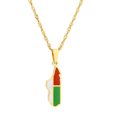 thumbnail image 1 of fastboy Premium Madagascar Map Pendant Necklace Celebrate Love For Travel Compact And Lightweight Unique Map Gold, 1 of 6
