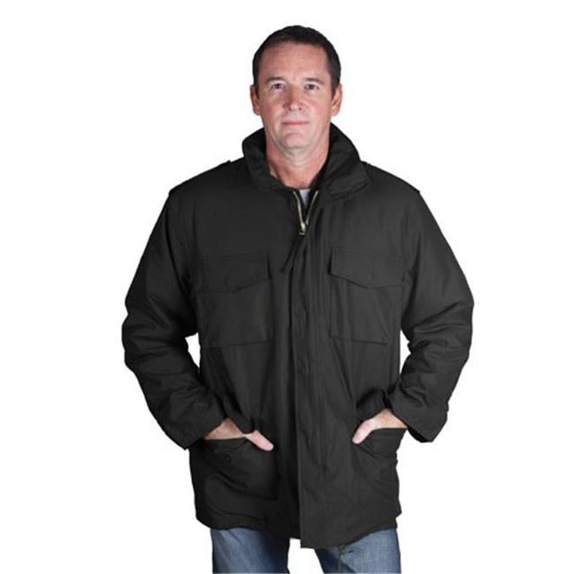 Fox Outdoor 68-31BL BLACK M M65 Field Jacket With Liner, Black - Medium