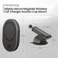 thumbnail image 4 of Mighty Mount Chargeur de Voiture Sans Fil MagSafe avec Ventouse (Version 2.0), 4 of 6