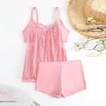 thumbnail image 3 of UPPADA Women Tankini Swimsuits Set Two Piece Tummy Control Bathing Suit Racerback Flowy Swimwear Swim Dress with Bra Skirted Bathing Suit Modest Swimwear with Shorts Clearance on Sale Pink,S, 3 of 6
