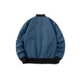 thumbnail image 5 of Kmbangi Men's Bomber Flight Jacket Casual Patchwork Fall Winter Coats Zipper Closure Outwear, 5 of 5
