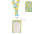 thumbnail image 1 of ID Badge Holder with Lanyard ID Card Holder Teacher Badge Holder Fruit Pattern Card Sleeve, 1 of 9