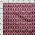 thumbnail image 2 of oneOone Viscose Jersey Fabric Chevron & Swirl Ikat Print Fabric BTY 60 Inch Wide, 2 of 5