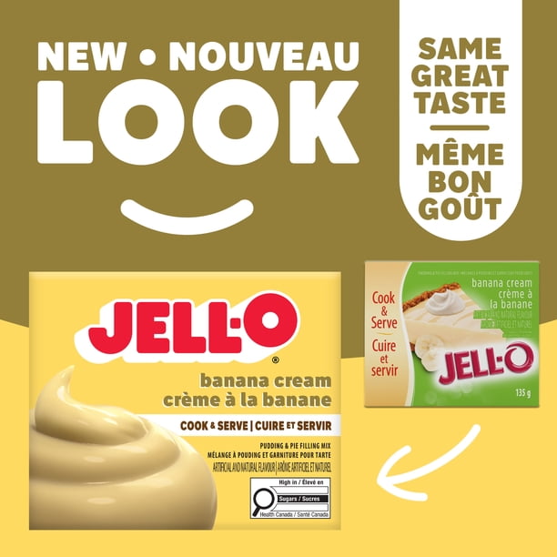 Jell-O Instant Pudding and Pie Filling, Banana Cream - Walmart.ca