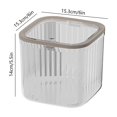 thumbnail image 3 of SLYNSHome Mini Desktop Trash Can Press Lid Organizer for Tidy Desk Storage - White - L, 3 of 7