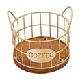 thumbnail image 2 of Amzcrzy Coffee Bar Accessories Storage Basket Coffee Capsule Storage Basket Iron Desktop Table Storage Basket Kitchen Coffee Storage Basket Tea Bag Organizer Coffee Organizer Station, 2 of 7