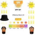 thumbnail image 4 of ORUYROP Bucket Hat for Women Men, Reversible Cotton Summer Sun Beach Fishing Cap Solid Color Style, 4 of 7