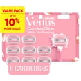 thumbnail image 1 of Venus ComfortGlide White Tea Women's Razor Blades, with Built-in Shave Gel Bars, 8 Razor Blade Refills, 1 of 15