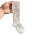 thumbnail image 1 of Kmbangi Chaussettes Tube Moyennes pour Bébé Fille, Bas Unis à Découpe avec Nœud, 1 of 4