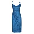 thumbnail image 4 of Gspmoly Robe pour Femmes, Mode Femmes Été Décontractée Unie à Col en V Camis Sans Manches Gilet Longue Robe Robes Formelles pour Femmes jusqu'à 60 % de Rabais, 4 of 6