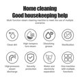 thumbnail image 3 of Pressurized Handheld Multi-surface Steam Cleaner with 3 Brushes and Extended Rod for Home Portable  Cleaning Steamer with 6 Gear Adjustable Digital Touch Screen 1500ml Water, 3 of 7