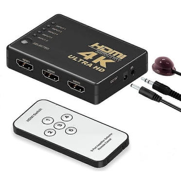 Hdmi Switch 4k,intelligent 5-port Hdmi Switcher,splitter, Supports 4k