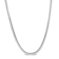 thumbnail image 1 of Collier en chaîne à chevrons de Miabella en argent sterling, 1 of 5