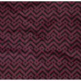 thumbnail image 4 of oneOone Tissu Popeline Sergé Coton Bio Chevron Ikat Imprimé au Mètre 42 Pouces de Large, 4 of 4