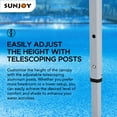 thumbnail image 4 of Sunjoy Floating Pool Canopy with Add-on 24x24 in. Wicker Floating Tray, Navy, 4 of 12