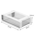 thumbnail image 2 of Boîte de Rangement sous Bureau, Organisateur de Tiroir sous Armoire, Organisateur de Rangement en Plastique pour Armoire de Cuisine, Accessoires d'Armoire, (Couleur : Grand Blanc), 2 of 8