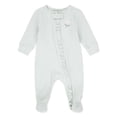 thumbnail image 1 of Huggies® Baby Girls' Layette Organic Cotton Ruffled Footed Coverall, 1 of 4