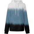 thumbnail image 3 of LAICAIW Chandails à Capuche Surdimensionnés pour Femmes 2022 Mode Ombré Décontracté Chandail à Capuche à Cordon Chandail à Manches Longues Vêtements avec Poche, 3 of 4