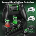 thumbnail image 2 of Rechargeable Battery Pack For Xbox One Controller, 5200mWh, 4-Pack, Charging Dock Compatible With Xbox Series X|S, 2 of 8
