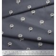 thumbnail image 3 of Soimoi Satin Silk Fabric Floral Block Print Fabric by The Yard 42 Inch Wide, 3 of 3