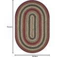 thumbnail image 2 of Tapis Tressé en Jute Premium Chester par Homespice, Ovale Rouge 20 x 30, Réversible, Fil de Jute Naturel Rustique, Campagnard, Primitif, Style Ferme - Achat Sans Risque de 30 Jours, 2 of 8