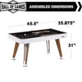 thumbnail image 4 of 5.5 ft Apex  White Pool Table, Billiard Accessories Included, by Hall of Games, 4 of 6