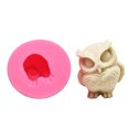 thumbnail image 2 of Fondant Silicone  3D Owl Candle  Fondant Silicone  Reusable   For Cake Decorating Chocolate Fondant Candy, 2 of 7