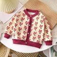 thumbnail image 1 of QIPOPIQ Girls Cardigan Uniform Sweater Long Sleeve Button Down Fall Winter Knit Tops for Kids Clearance, 1 of 3