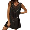 thumbnail image 1 of Haut de Maillot de Bain d'Été Aguichant en Maille Ajourée pour Femme, Robe de Plage, Cache-Maillot, Écran Solaire, 1 of 9