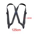 thumbnail image 3 of lionlar Suspenders for Men Adjustable Pants Utility for Wedding Dark Gray, 3 of 9