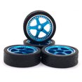 thumbnail image 2 of 4X 1/28 Remote Control Model Car Wheel Rim Simulated Modification Vehicle Part Replacement for WLtoys 284131 K969 K979 K989 K999 Blue, 2 of 6