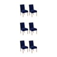 thumbnail image 2 of Redempat 2pieces Scratch-resistant Velvet Dining Chair Covers - High-end Texture Wear-resistant Dining Room Navy 2 pcs 3Set, 2 of 6