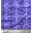thumbnail image 1 of Soimoi Poly Georgette Fabric Filigree Damask Decor Fabric Printed Yard 42 Inch Wide, 1 of 3