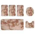 thumbnail image 2 of Bathroom Rug Set 6 Piece | Plush Toilet Mats & Bath Mats | Non Slip Water Absorbent Washable Rugs for Bathroom Floor | Whole Room Set for Home, 2 of 6