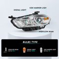 thumbnail image 4 of For 2013-2016 Dodge Dart Chrome Housing Clear Lens Headlights Factory Style, 4 of 13