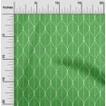 thumbnail image 2 of oneOone Cotton Poplin Green Fabric Geometric Ogee Craft Projects Decor Fabric Printed by The Yard 56 Inch Wide, 2 of 4
