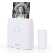 Graflsoa Q2 57mm Portable Thermal Printer - 300dpi High-Resolution, Bluetooth Enabled, Compatible with Android & iOS, Built-in Battery, Includes 1 Roll of 57x30mm White Thermal Paper