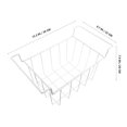 thumbnail image 2 of COMPUKAS Freezer Storage Basket White Metal Wire with Hanging Handles Space Saving Organizer for Foods, 2 of 8